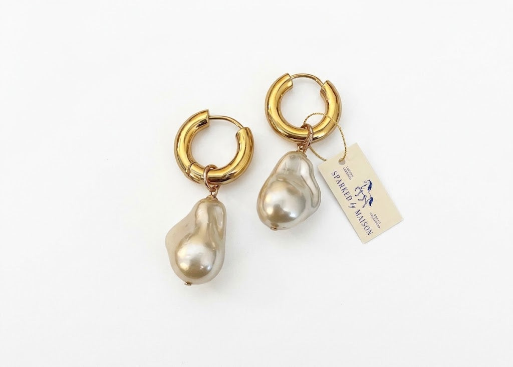 Pearl Hoops